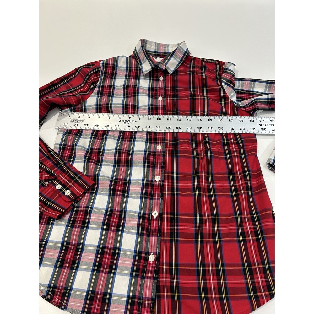 Classic Plaid Button-Up Tailored Preppy Look Timeless Pattern J Crew Women's 2 - Picture 6 of 8